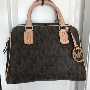 Michael Kors Monogram Tote Satchel HandBag